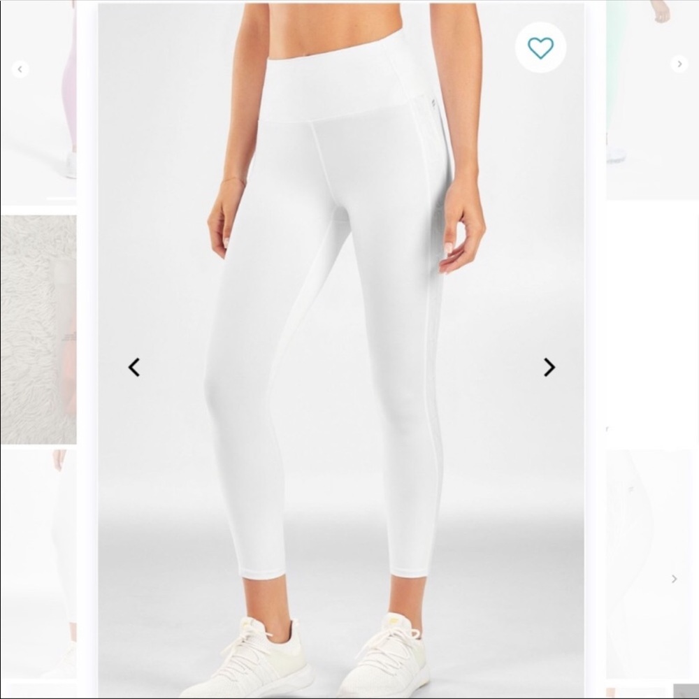 Fabletics Powerhold White Leggings sz Small